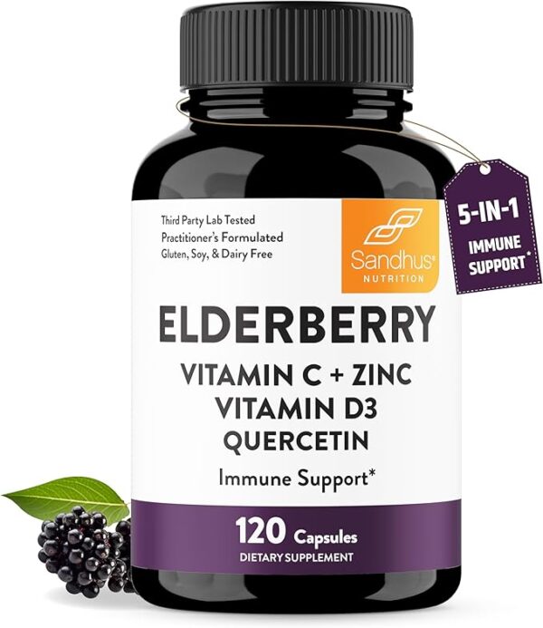 Reseña Del Suplemento Natural Elderberry Vitamin C y Zinc