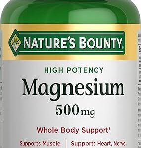 Nature's Bounty Magnesium: ¡El Secreto para Huesos y Músculos Fuertes!