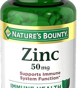 ¡Nature’s Bounty Zinc 50mg: El Secreto para un Sistema Inmunológico Fuerte!